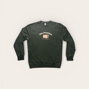 San Francisco Landmark Dark Green Crewneck Size M